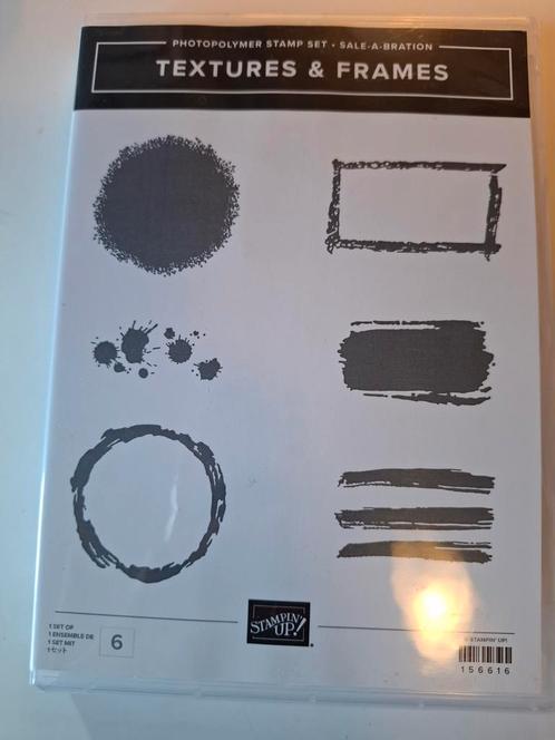 Stampin up stempels: textures & frames, Hobby en Vrije tijd, Stempelen, Zo goed als nieuw, Ophalen of Verzenden
