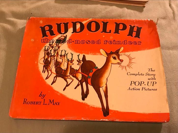 Rudolph Red-Nosed Reindeer Pop-Up 1939, Antiek en Kunst, Antiek | Boeken en Bijbels, Ophalen of Verzenden