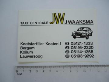 sticker oud Taxi Waaksma bergum kollum Mercedes Benz auto beschikbaar voor biedingen