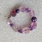 Rabinovich amethisten armband met zilveren slot, Sieraden, Tassen en Uiterlijk, Paars, Ophalen of Verzenden, Zo goed als nieuw