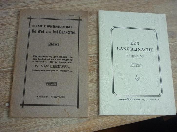 W. van Leeuwen - De Wet van het Dankoffer, Boeken, Godsdienst en Theologie, Gelezen, Christendom | Protestants, Ophalen of Verzenden