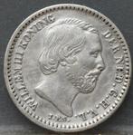 Mooi zilveren dubbeltje 1890 - 10 cent 1890  Willem 3, Postzegels en Munten, Munten | Nederland, Zilver, 10 cent, Koning Willem III