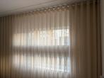 Nieuw! Creme/beige waveplooi. Vitrage/inbetween 2 stuks, Huis en Inrichting, Crème, 200 cm of meer, Nieuw, Ophalen of Verzenden