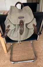 Legergroene rugzak met vakken - Zeer goede staat, Overige merken, Minder dan 30 cm, 25 tot 40 cm, Ophalen of Verzenden