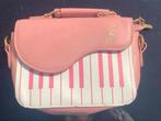 TAS Stevige handtas met piano motief zalm roze wit  kleur, Sieraden, Tassen en Uiterlijk, Tassen | Damestassen, Ophalen of Verzenden