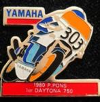 Yamaha- 1980 P.Pons 1er daytona 750, Verzamelen, Verzenden, Nieuw, Sport, Speldje of Pin