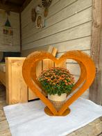 Stalen harten | set van 2 | Decoratie voor buiten, Huis en Inrichting, Ophalen, Zo goed als nieuw, Metaal, Minder dan 25 cm