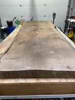Eiken boomstam tafelblad - schaaldeel, Ophalen, Gebruikt, Eiken, 250 tot 300 cm