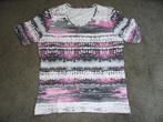 In goede staat: dames zomershirt, maat L, roze/grijs, Maat 42/44 (L), Ophalen of Verzenden, Zo goed als nieuw, Korte mouw