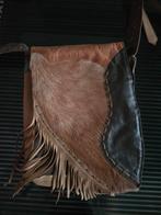 Mooie dames tas met franjes, Ophalen of Verzenden, Gebruikt, Bruin, Handtas