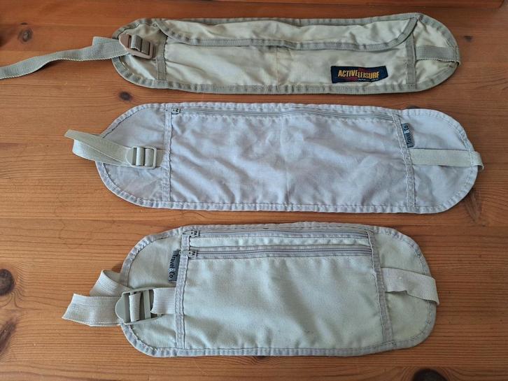 Moneybelts 3 stuks, Sport en Fitness, Bergsport en Wandelen, Gebruikt, Overige typen, Ophalen of Verzenden