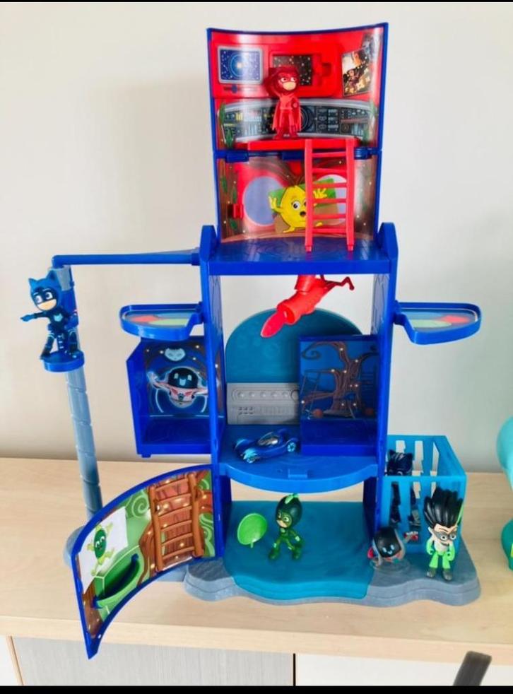 PJ Masks speelhuis Mission Control HQ Kasteel, Kinderen en Baby's, Speelgoed | Buiten | Speelhuisjes, Zo goed als nieuw, Kunststof