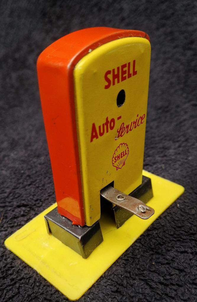 Blikken speelgoed SMEERBRUG Shell Auto-service X100 Motoroel, Antiek en Kunst, Antiek | Speelgoed, Ophalen of Verzenden