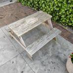 Kinder picknick tafel, Tuin en Terras, Gebruikt, Rechthoekig, Hout, Ophalen