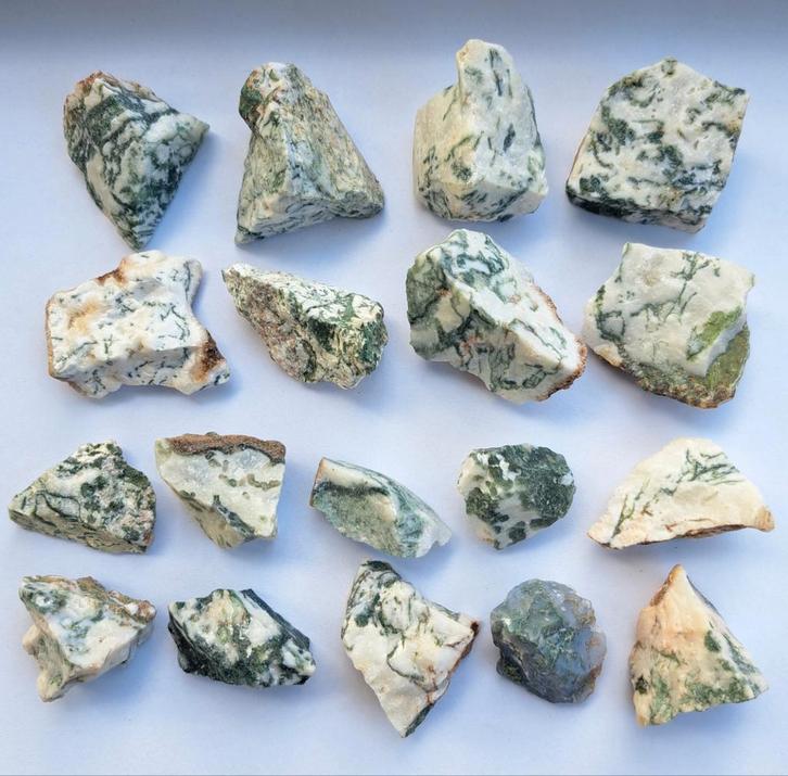 Mosagaat / Boomagaat edelstenen verzameling edelsteen stenen, Verzamelen, Mineralen en Fossielen, Ophalen of Verzenden