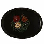 DIENBLAD ovaal 35x26,5 cm. Gerling Solingen-Ohligs plywood, Gebruikt, Ophalen of Verzenden, X, Ovaal