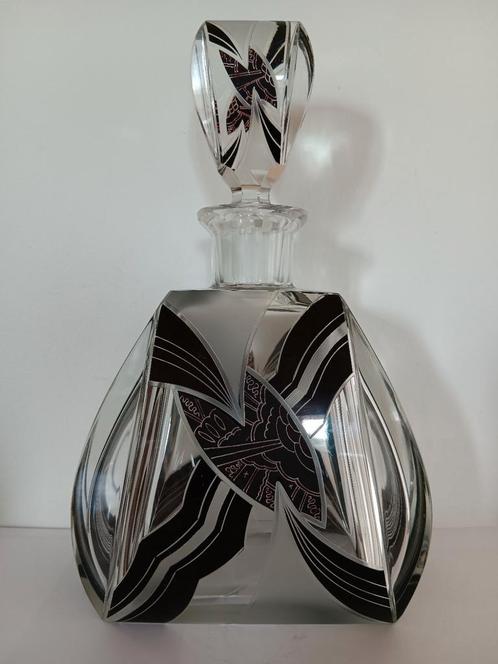 Art deco fles Karl Palda, Antiek en Kunst, Antiek | Glas en Kristal, Ophalen of Verzenden