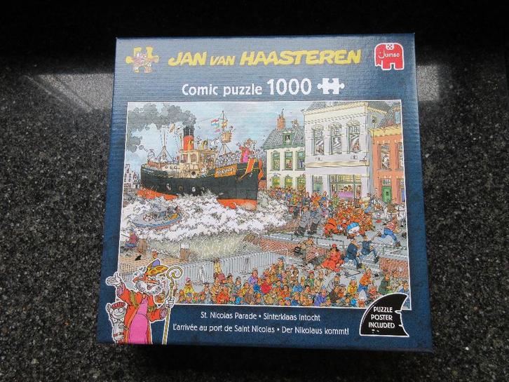 Puzzel Jan van Haasteren. 1000st. Sinterklaas Intocht, Hobby en Vrije tijd, Denksport en Puzzels, Zo goed als nieuw, Legpuzzel