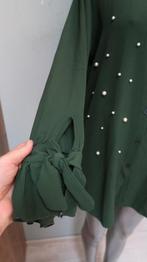 groen blouse met parels xl, Verzenden, Zo goed als nieuw, Maat 46/48 (XL) of groter, Groen