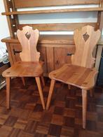 Vintage Eiken Stoel - Authentiek Design, Ophalen, Gebruikt, Bruin, Eén