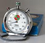 Heuer Leonidas Trackmaster stopwatch; 60er jaren; goed mooi!, Verzenden, Zo goed als nieuw, Zilver, IOS