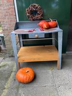 Oppot tafel metaal en hout, Ophalen, Gebruikt, Overige typen