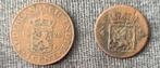2 x munt nederlandsch indie 1823 / 1920, Postzegels en Munten, Munten | Europa | Niet-Euromunten, Setje, Ophalen of Verzenden