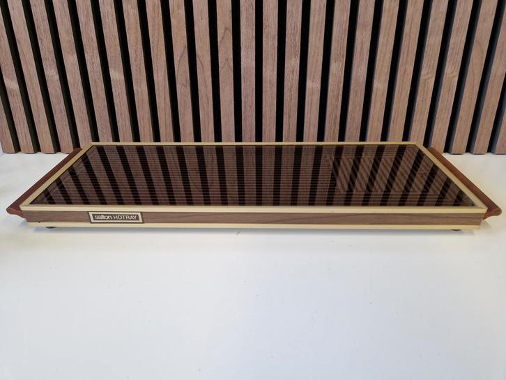 Vintage elektrische warmhoudplaat Salton Hotray H-3, Witgoed en Apparatuur, Kookplaten, Gebruikt, Vrijstaand, Elektrisch, 3 kookzones of minder