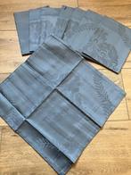 Set 8 damast servetten grijs Nieuw, Verzenden, Nieuw, Grijs, Overige typen