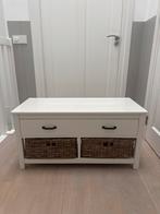 Witte tv meubel met opbergruimte, Huis en Inrichting, Kasten | Kledingkasten, Ophalen, 100 tot 150 cm, Zo goed als nieuw, Minder dan 100 cm