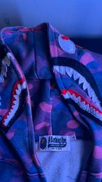 Bape shark hoodie paars 1 keer gedragen, Ophalen of Verzenden, Zo goed als nieuw