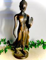 Antieke Lopende Boeddha Noord India Beeld Kunstwerk Bronzen, Antiek en Kunst, Ophalen of Verzenden