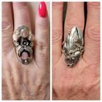 Zilveren Navajo Native American ringen, Ophalen of Verzenden, 17 tot 18, Met edelsteen, Dame