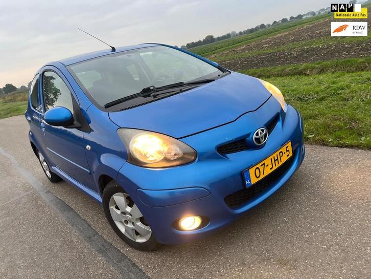Toyota Aygo 1.0-12V Dynamic Blue / topstaat, Auto's, Toyota, Bedrijf, Te koop, Aygo, ABS, Airbags, Airconditioning, Centrale vergrendeling