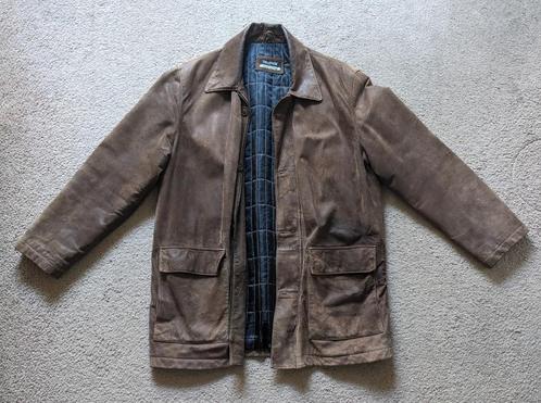 Leren Suede Jas - Merk: Trapper (Original Leatherwear), Kleding | Heren, Jassen | Zomer, Gedragen, Maat 48/50 (M), Bruin, Ophalen of Verzenden