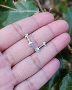 Blauw Topaas Oorstekers Dana - Echt Zilver, Info@lavicollection.com, Nieuw, Met edelsteen, LAVI