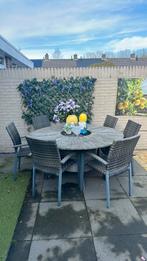 Hartman Ronde tafel met tuinstoelen, Tuin en Terras, Tuinsets en Loungesets, Ophalen, Gebruikt