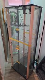 Glazen Vitrinekast met Verlichting, Huis en Inrichting, Kasten | Vitrinekasten, Ophalen, Gebruikt, 50 tot 100 cm, Glas