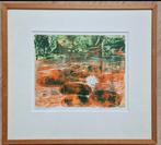 Houtsnede Anita Hartmann, Antiek en Kunst, Ophalen of Verzenden