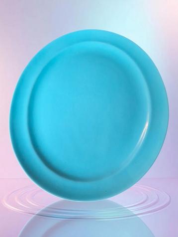 Vintage jaren 30 turquoise schaal England Twintone Poole  beschikbaar voor biedingen