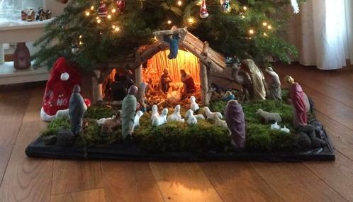 Antieke Kerststal met Figuren, Antiek en Kunst, Antiek | Religie, Ophalen