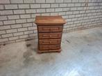 Kei tof Vintage houten ladekastje 4 laatjes. Kijk omschr, Huis en Inrichting, Kasten | Ladekasten, 3 of 4 laden, Ophalen, Gebruikt