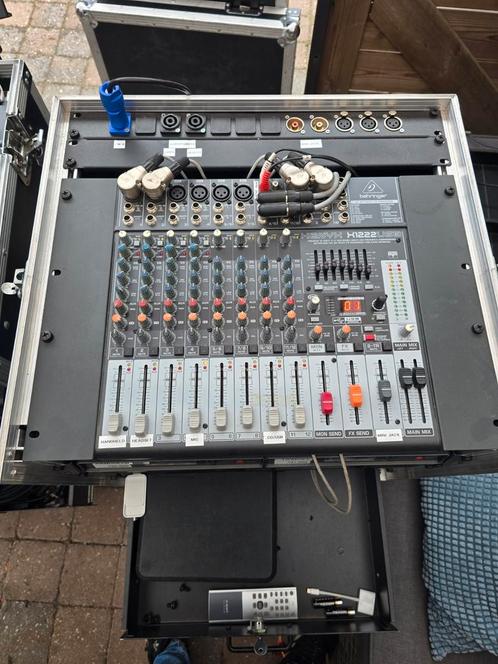 Behringer X1222USB Mengpaneel met Rack Mount, Muziek en Instrumenten, Mengpanelen, Gebruikt, 10 tot 20 kanalen, Microfooningang