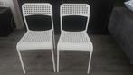 2x IKEA Adde eetkamerstoel wit, Huis en Inrichting, Stoelen, Ophalen, Gebruikt, Wit, Twee