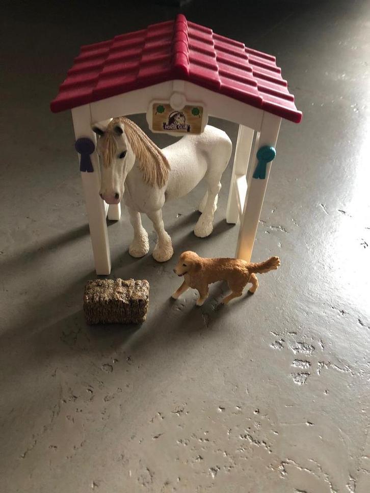 Schleich Paarden Stal met Accessoires, Verzamelen, Speelgoed, Zo goed als nieuw, Ophalen of Verzenden