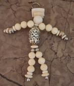 Mooie kwaliteit grote hanger zilver met been, Ophalen of Verzenden