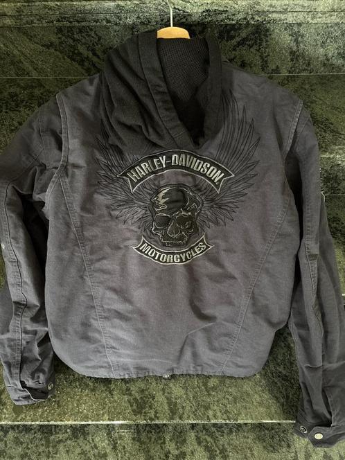 Stoere Harley Davidson jas 2 delig vest + jas mt S, Motoren, Kleding | Motorkleding, Jas | textiel, Heren, Kinderen, Tweedehands