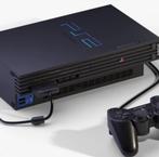 PS2 Phat + Games, Spelcomputers en Games, Spelcomputers | Sony PlayStation 2, Gebruikt, Blauw, Phat, Ophalen of Verzenden