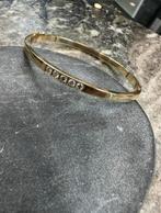 14k gouden slavenarmband met briljant, Sieraden, Tassen en Uiterlijk, Armbanden, Ophalen of Verzenden, Zo goed als nieuw, Goud