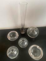 Zes Spijkervaasjes Copier 1936, Overige kleuren, Ophalen of Verzenden, Minder dan 50 cm, Glas